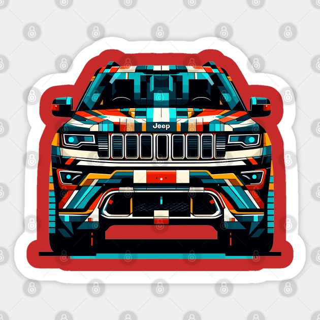 Jeep Grand Cherokee Sticker by Vehicles-Art